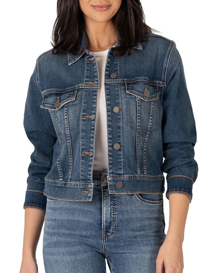 JULIA CROP JACKET W/DROP SHOULDER | MAIN