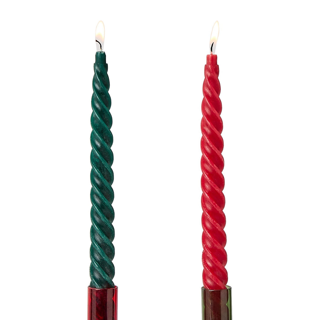 Twist Taper Candles | +Colors