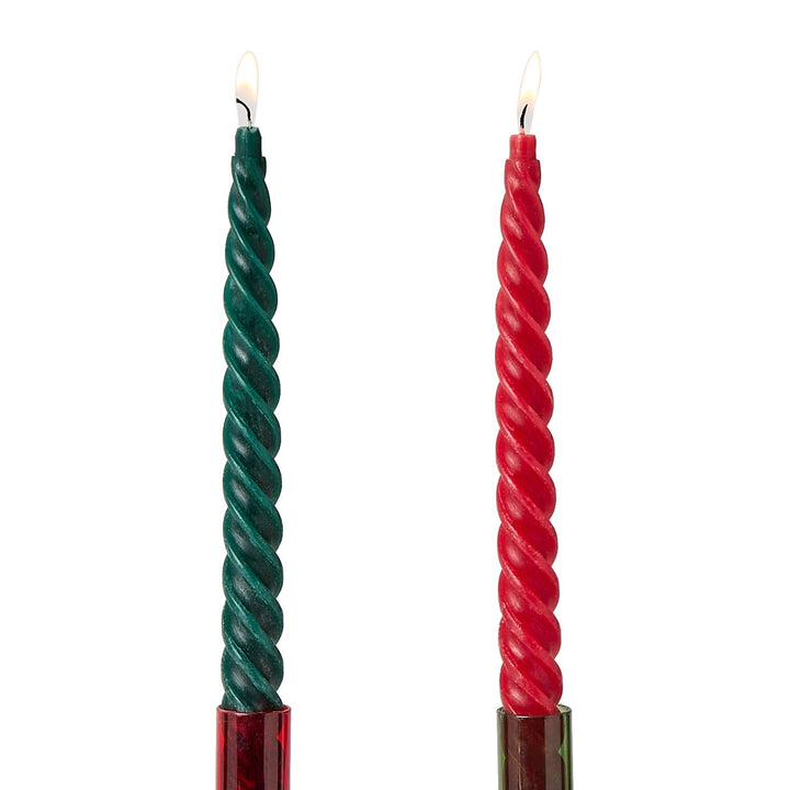 Twist Taper Candles | +Colors