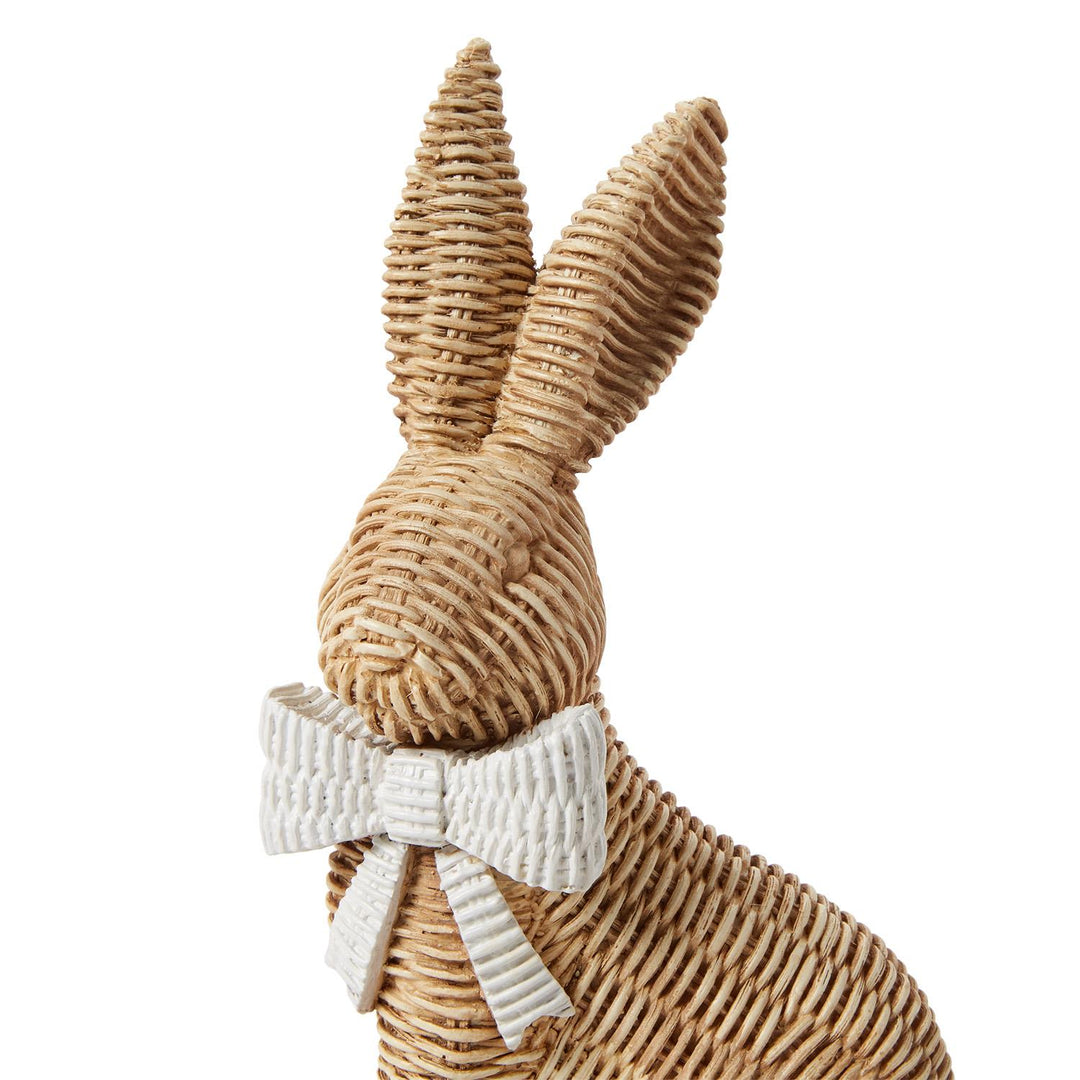 Wicker Bunnies with Bow