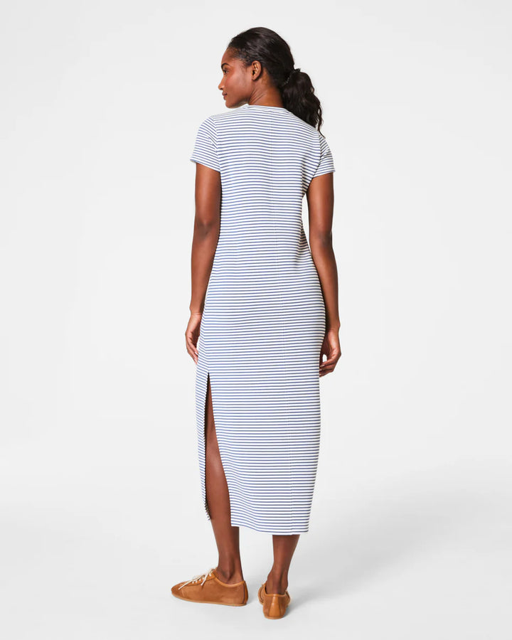 AirEssentials Maxi Dress | Faded Indigo Stripe