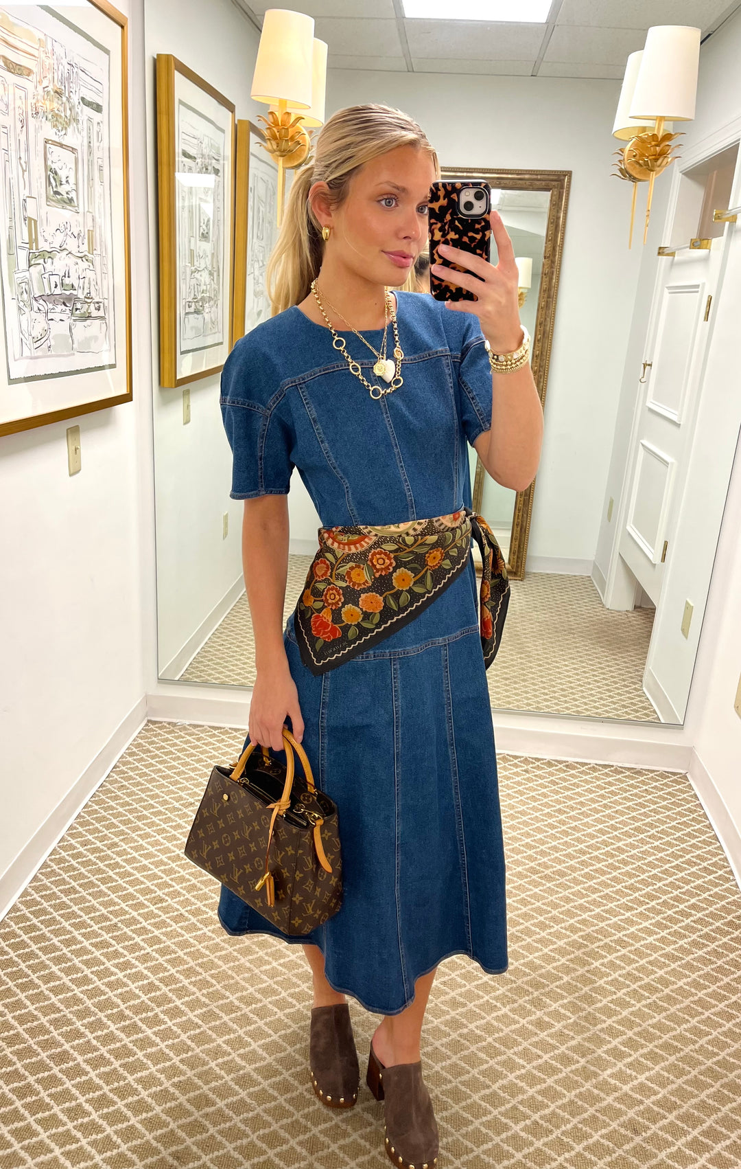 Loving Dress | Blue Rigid Denim