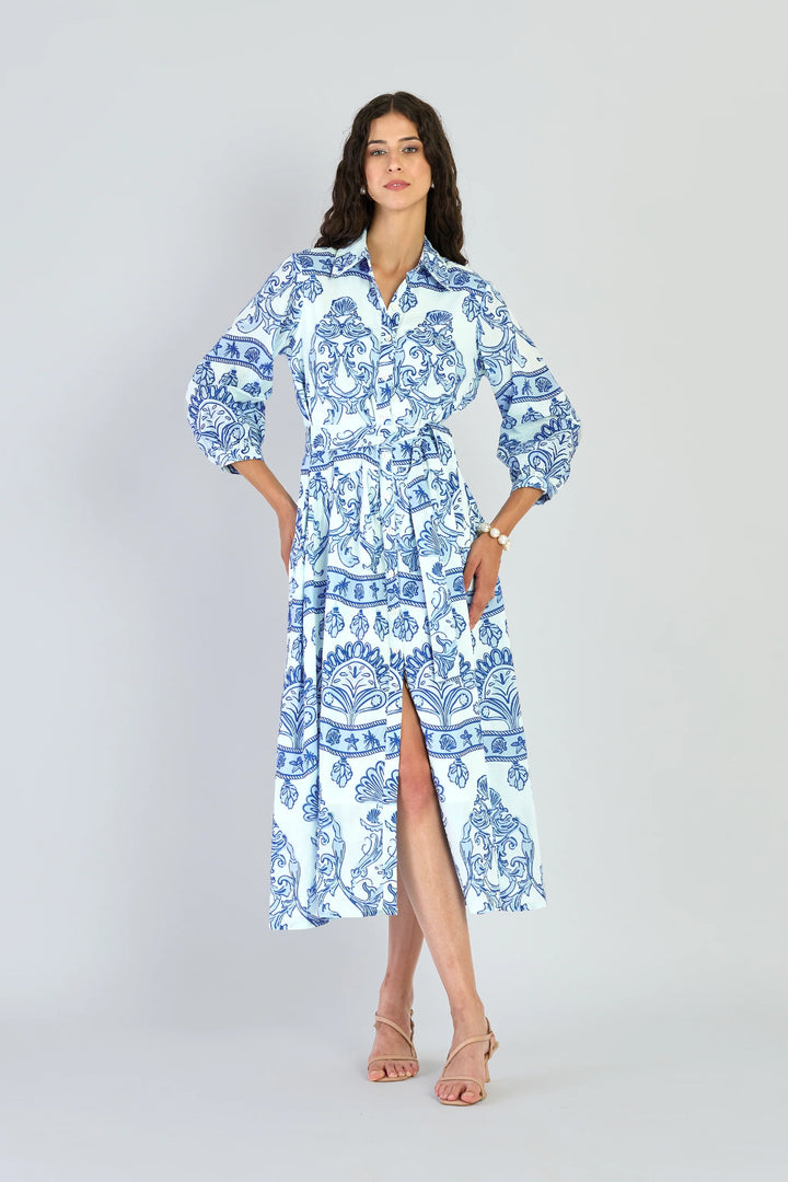 Brie Dress | Fontana Aqua