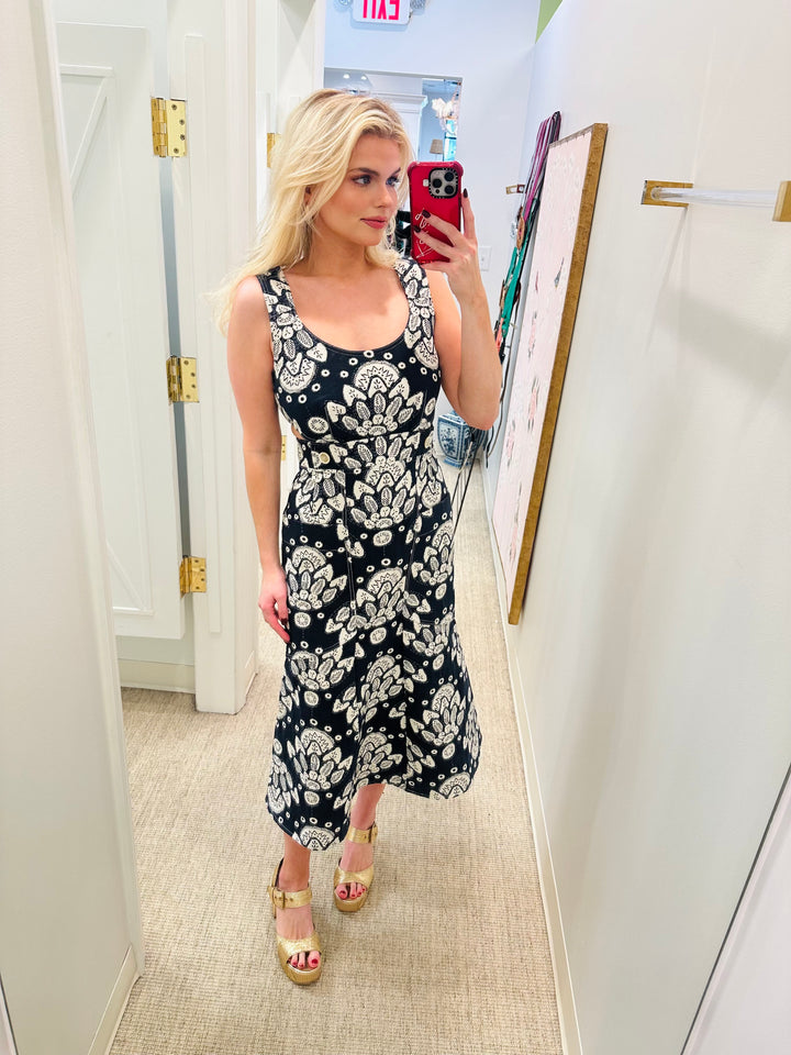 Frenchie Dress | Midnight Jacquard