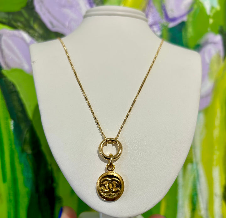 Small Coin CC Necklace