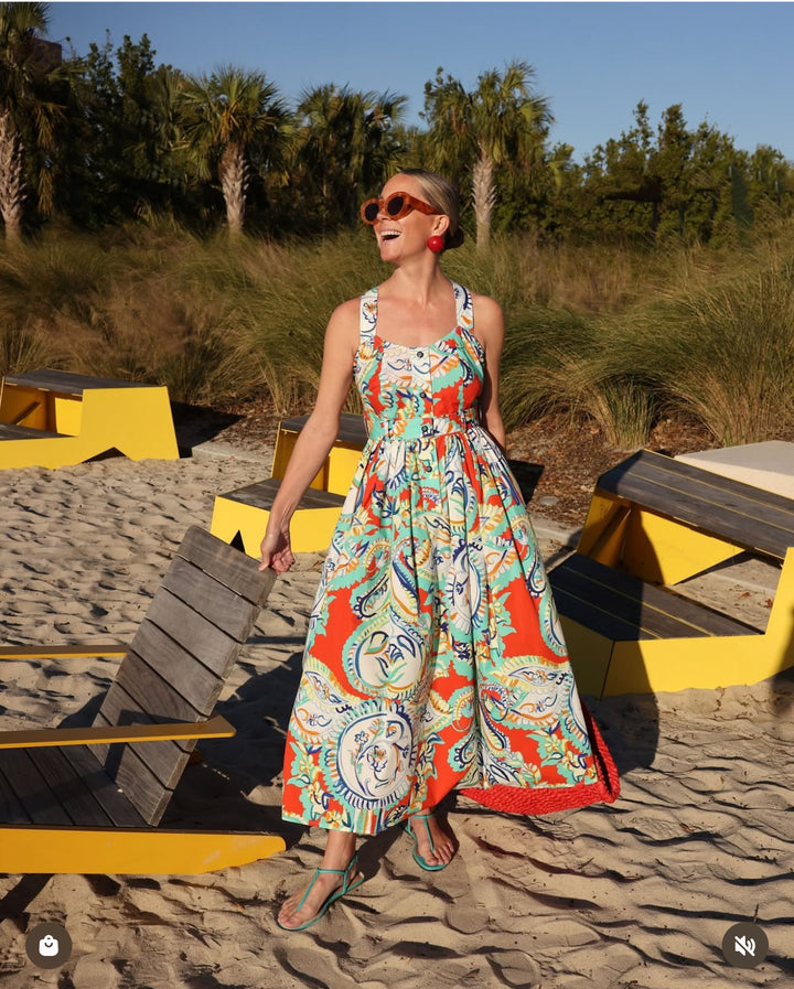 Cleo Dress | Amalfi Tiles