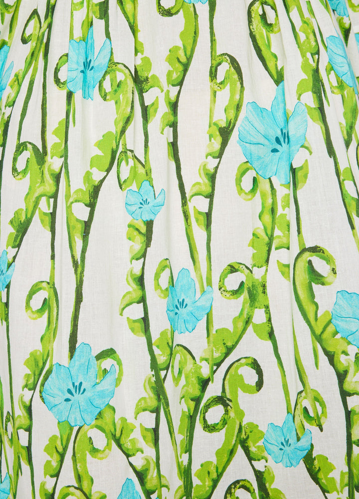 Lana Cap Sleeve Caftan | Blooming Blue