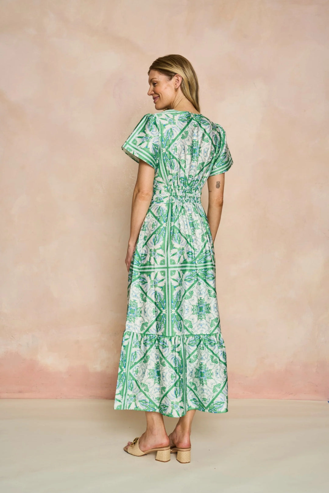 Eloise Dress | Meadow Zellige Tile - Charlotte's Inc
