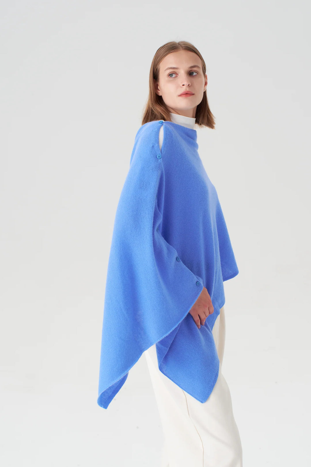 Cashmere Topper | Artic Blue