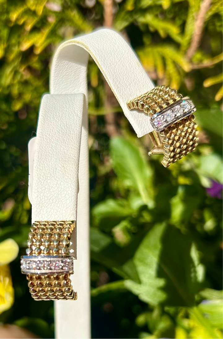 14kt .50cts Diamond Gold Earrings EZ7421