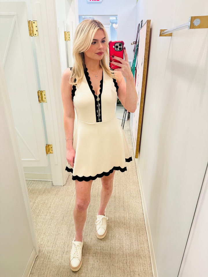 Varsity Orchid Dress | Black Sand