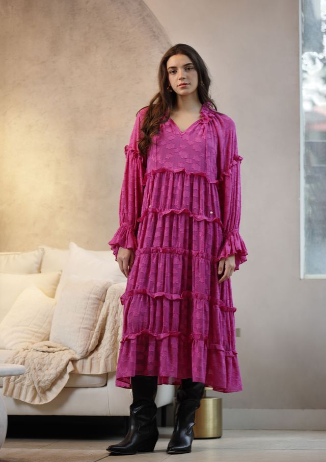 Linda Dress | Vivid Viola