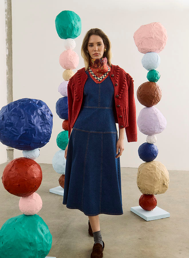 Loving Dress | Blue Rigid Denim
