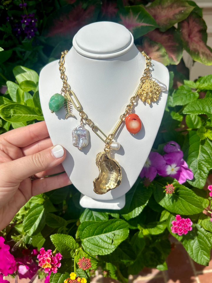 Sea Jewel Oyster Multi Charm