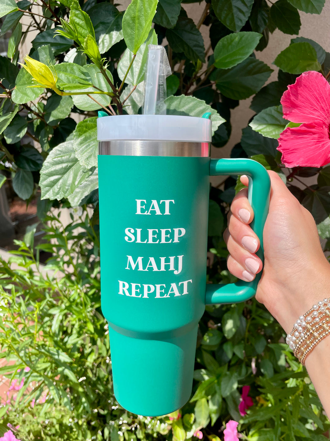 Eat Sleep Mahj Repeat Tumbler