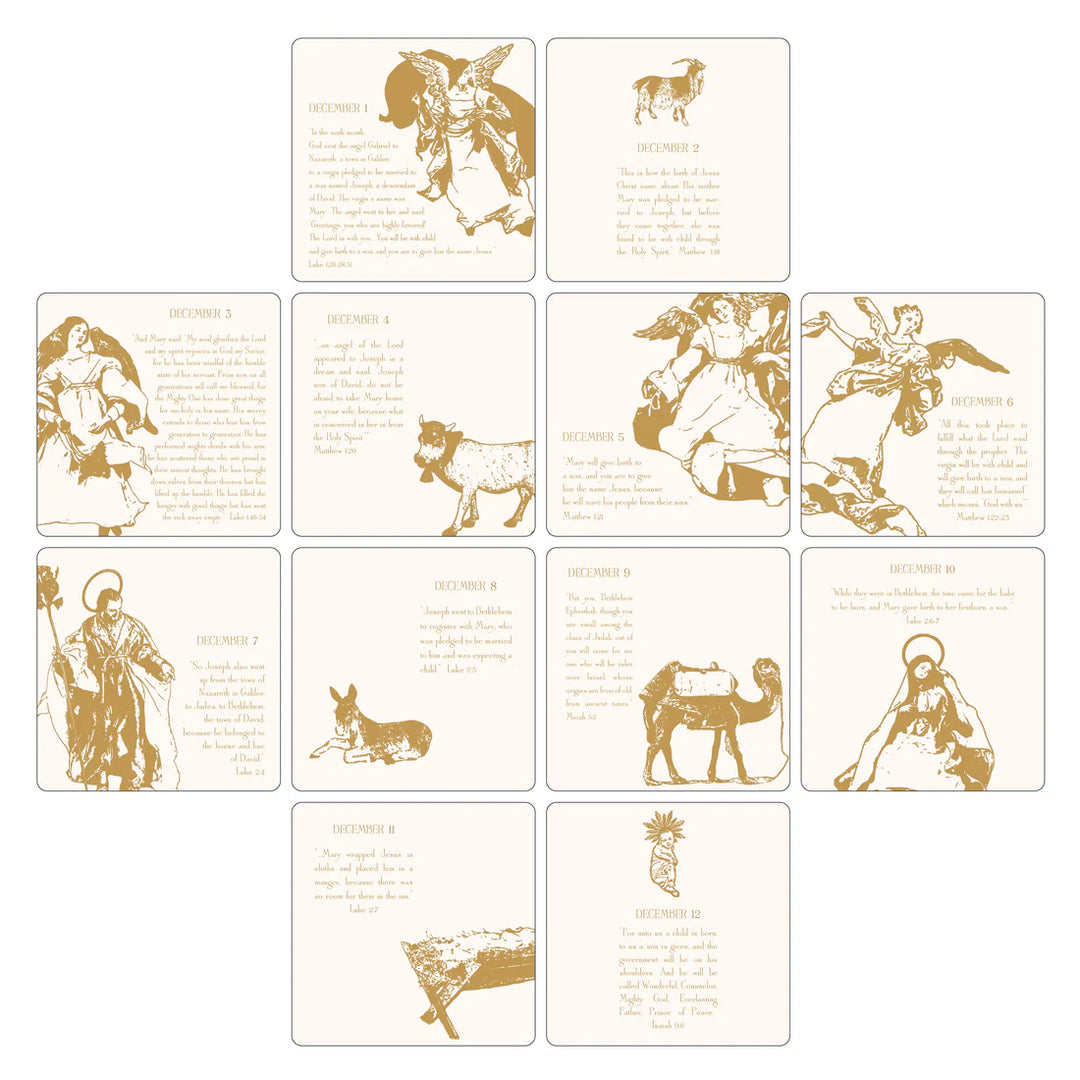 Contemporary Advent Calendar with Easel