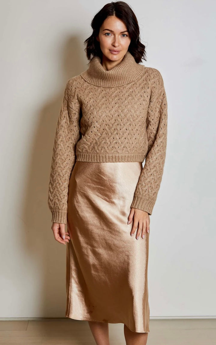 Ani Sweater Dress | Almond Combo