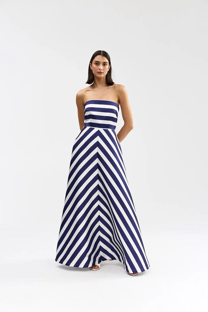Audrey Gown | Royal Stripe