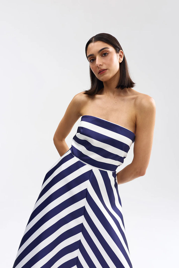 Audrey Gown | Royal Stripe