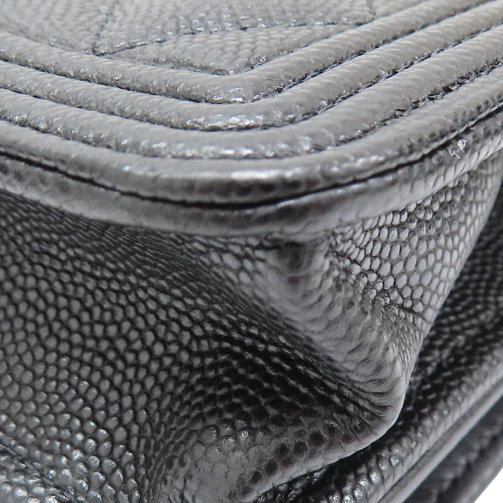 Chanel Boy Wallet on Chain NM, Caviar Quilted