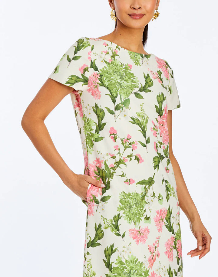 Adria Reversible Midi Dress | Green Garden