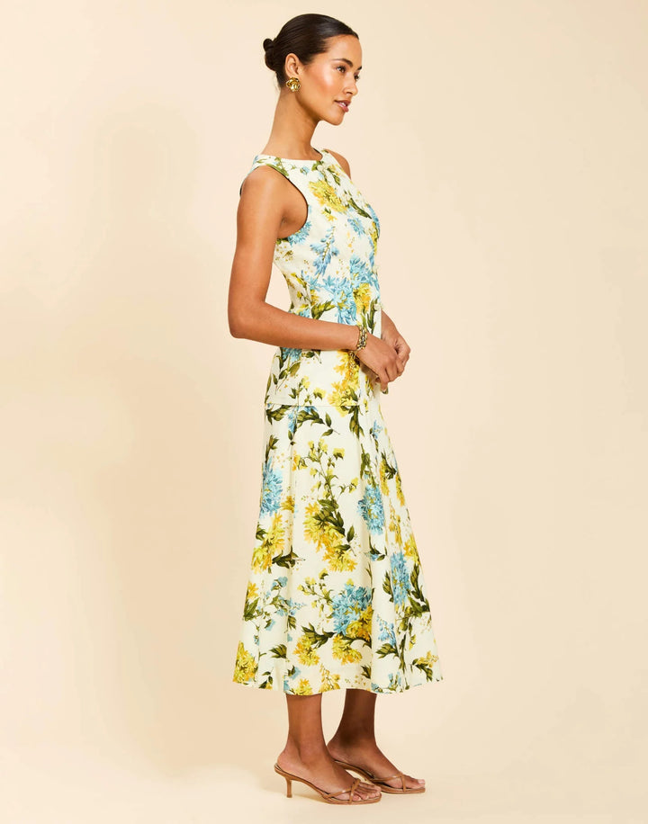 Santiago Convertible Midi Skirt | Aegean Blooms - Charlotte's Inc