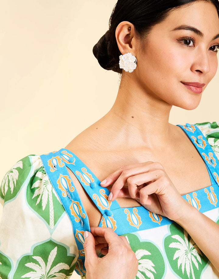 Apollo Convertible Midi Dress | Palm Bay Blue