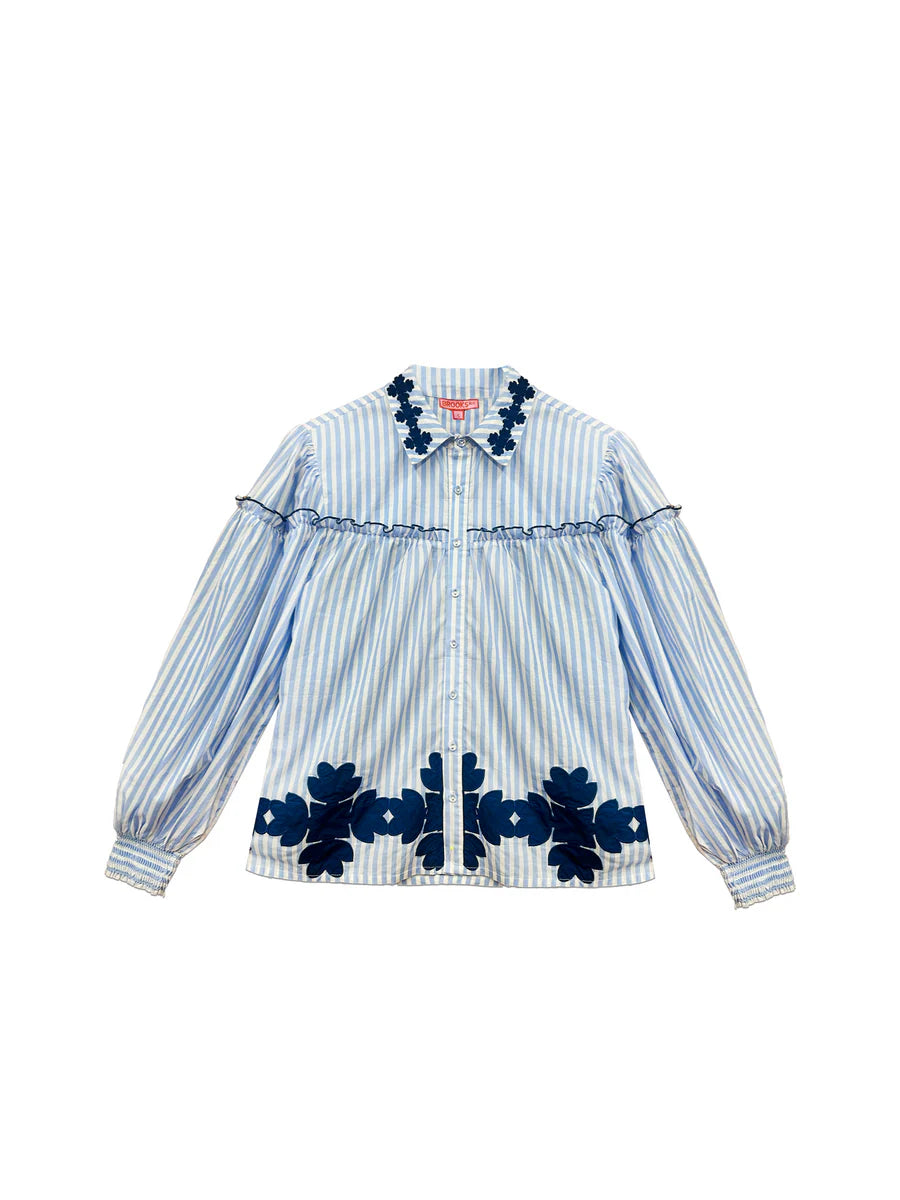 Frankie Blouse | Blue Stripe