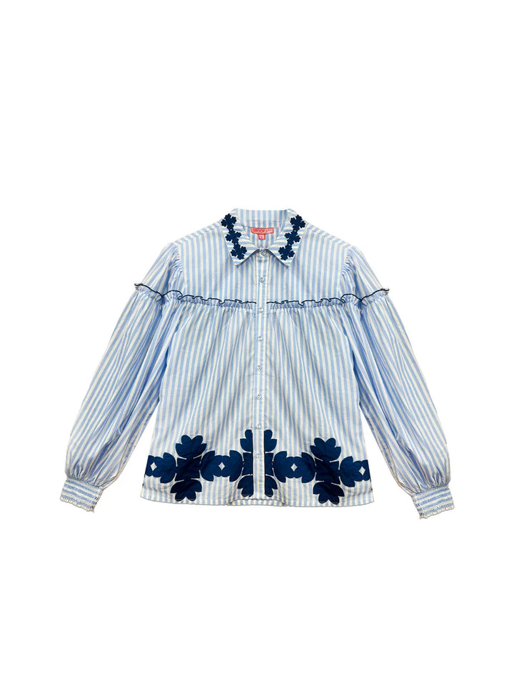 Frankie Blouse | Blue Stripe