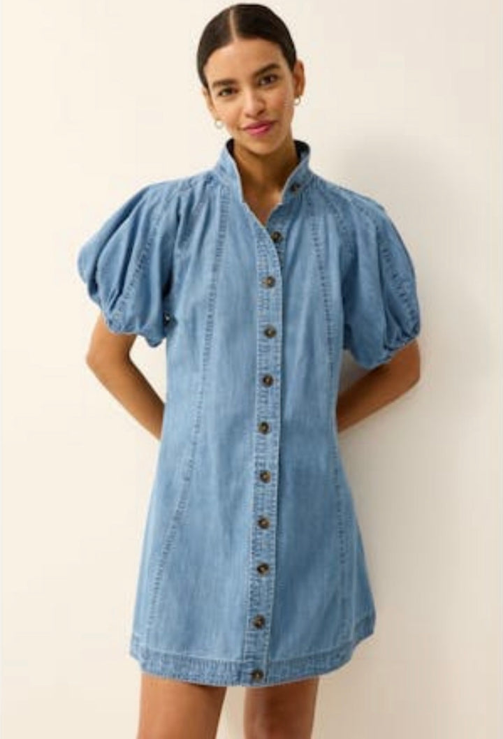 Esther Dress | Light Wash
