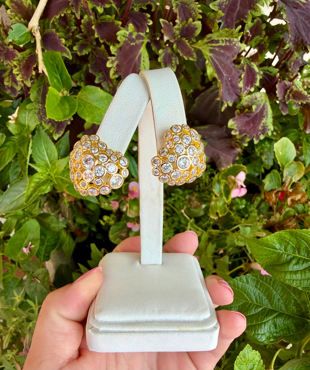 Heart CZ Filled Earrings