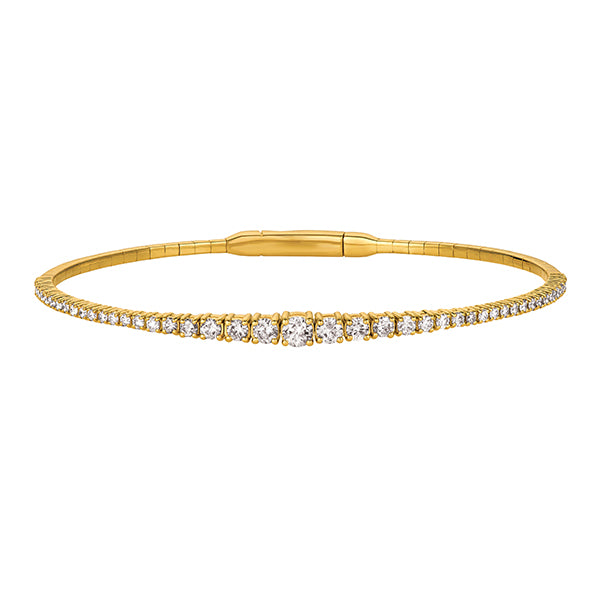 14kt 1.25cts Diamond Gradient Flex Bracelet B5858Y