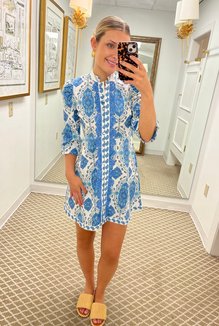 Button Front Shirt Dress | Park Paisley