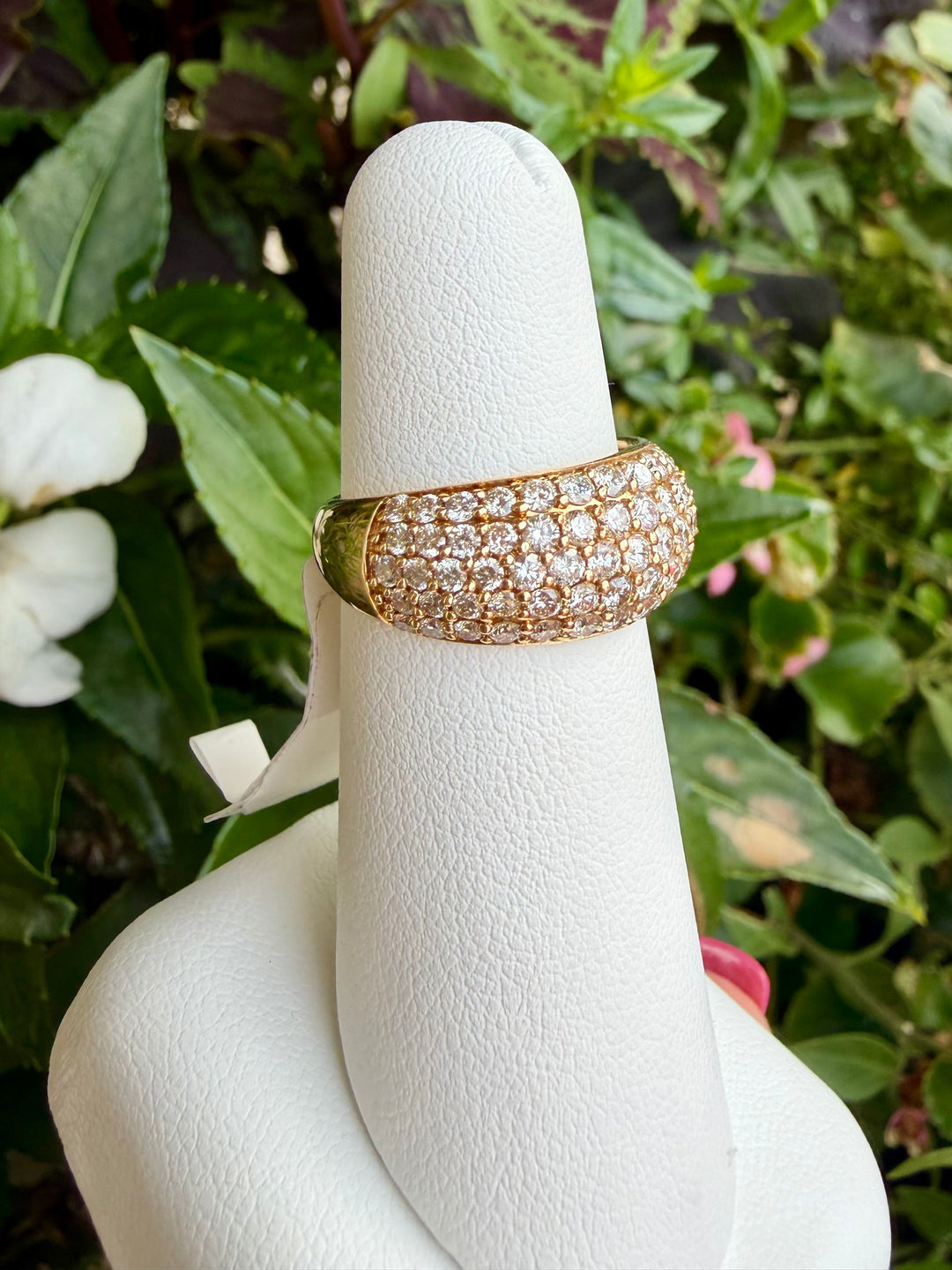 14KT 2 ct Diamond Pave Ring