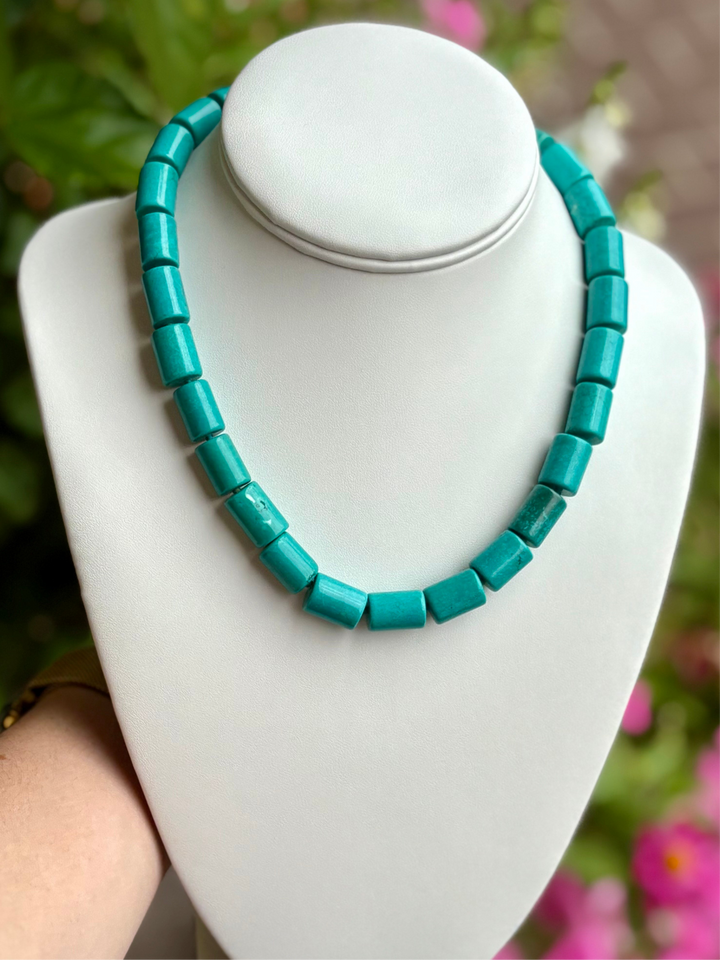 Barrel Bead Necklace | + Colors