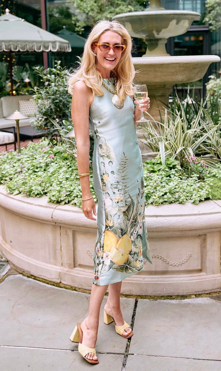 Serena Midi Dress | Citron Tableau