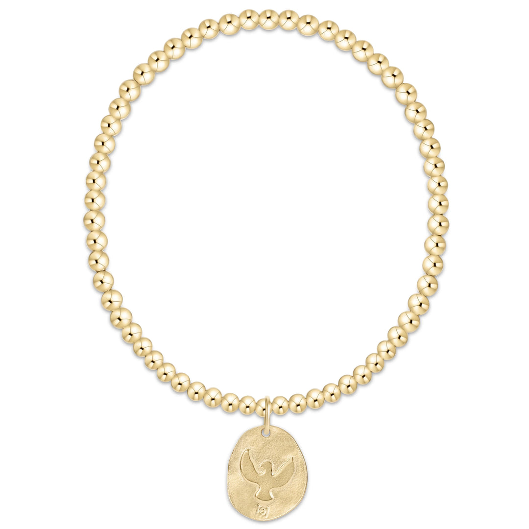 Classic Gold 3mm Bracelet | Inspire America Gold Disc