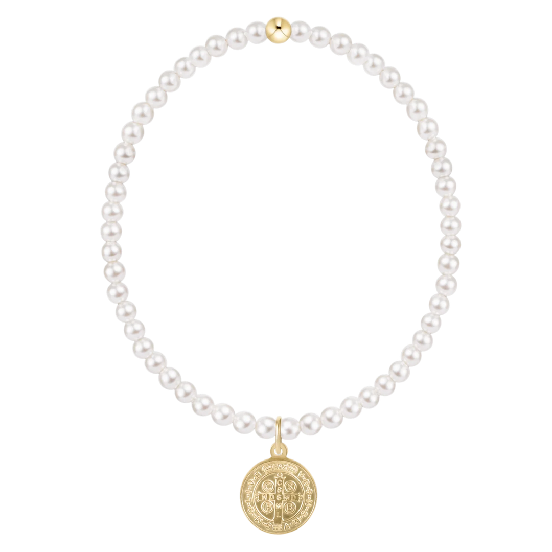 Classic Bead Bracelet - Blessing Small Disc | +Sizes