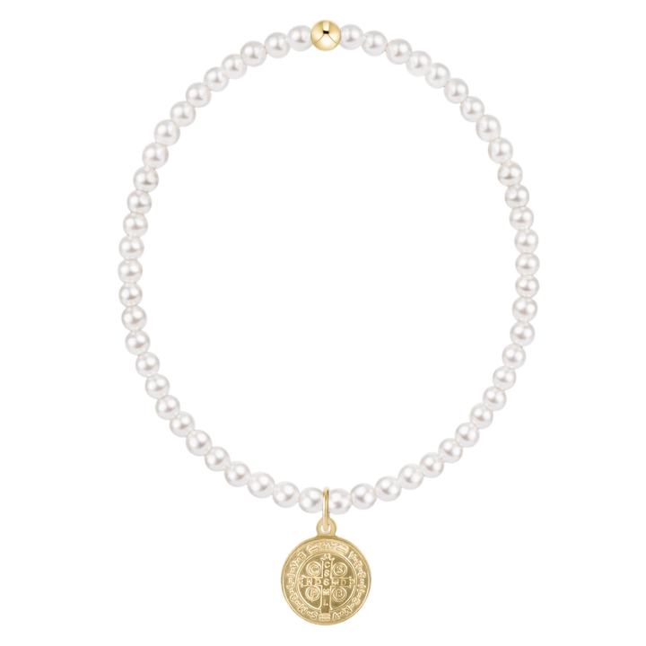 Classic Bead Bracelet - Blessing Small Disc | +Sizes