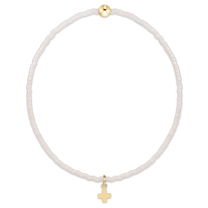 Hope Classic Bracelet - Signature Cross Small Gold Charm
