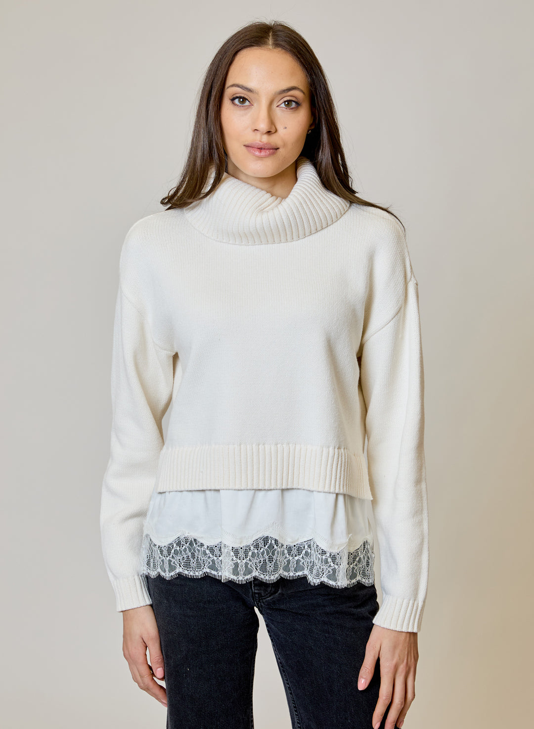 Cowl Neck Sweater | Twofer Canvas