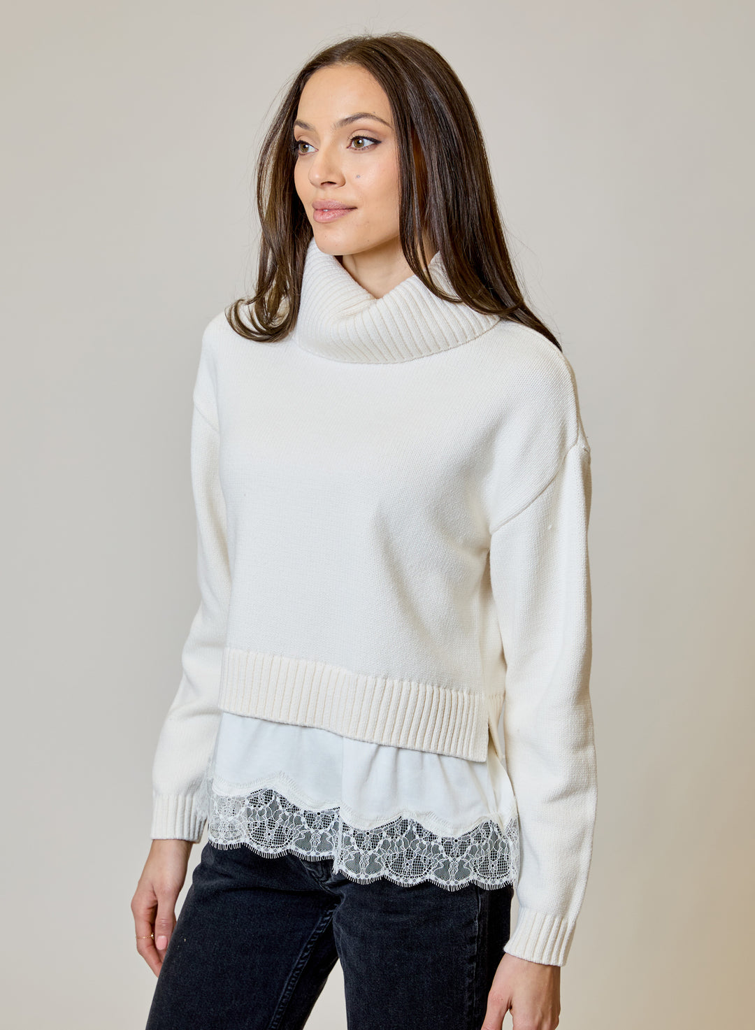 Cowl Neck Sweater | Twofer Canvas