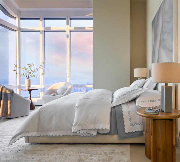 Classic Chain Scallop Duvet Cover