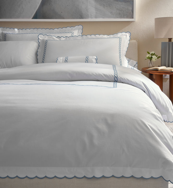 Classic Chain Scallop Duvet Cover