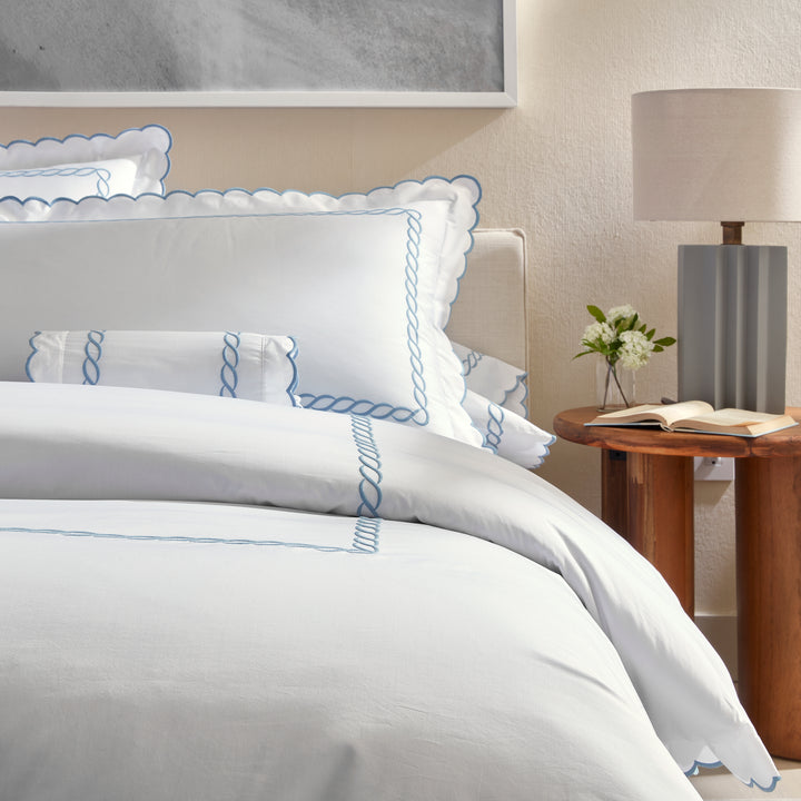 Classic Chain Scallop Duvet Cover