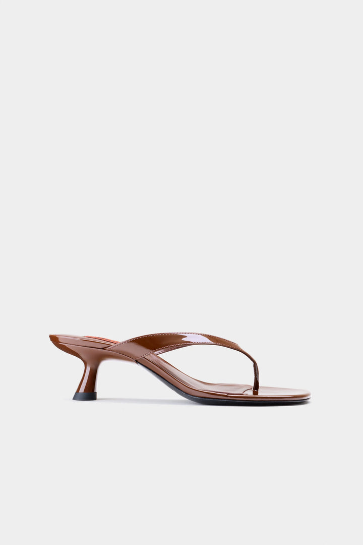 Beep Thong Heel | Chocolate