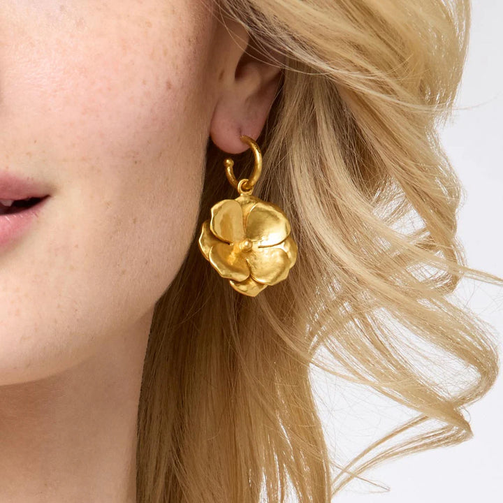 Bloom Hoop and Charm Earring
