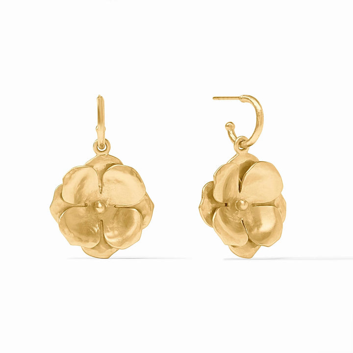 Bloom Hoop and Charm Earring