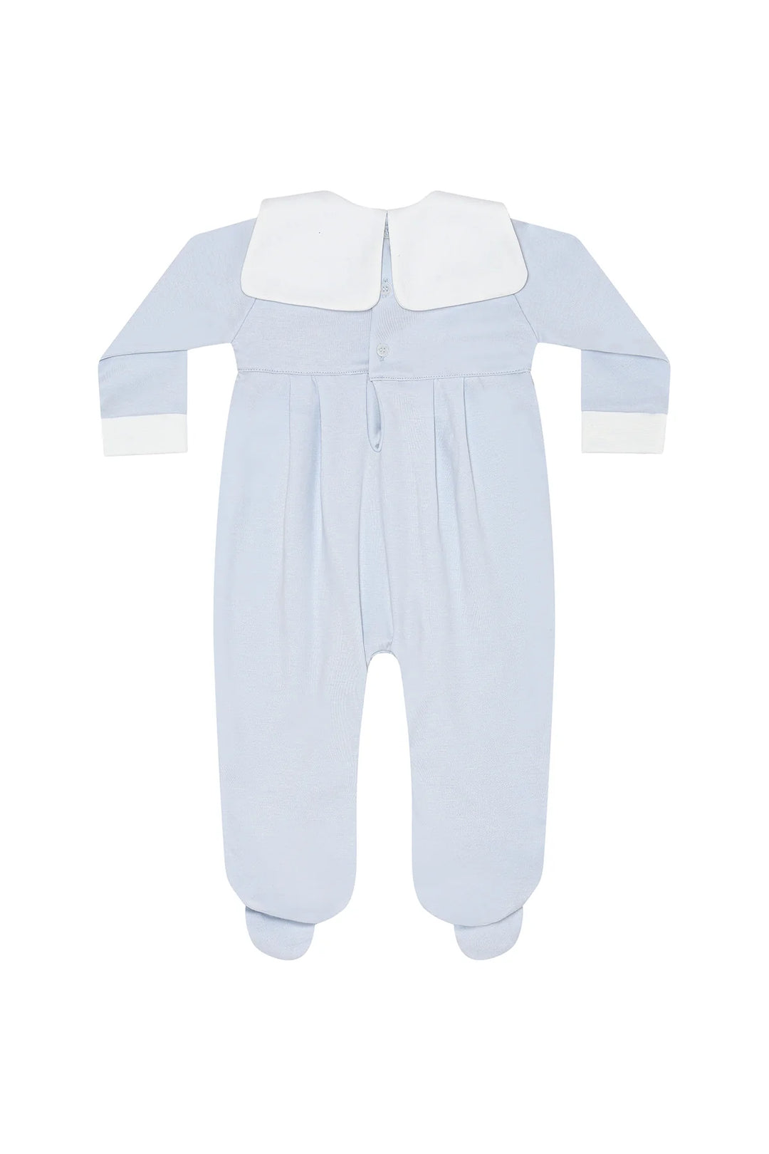 Embroidered Footie | Blue Rocking Horse