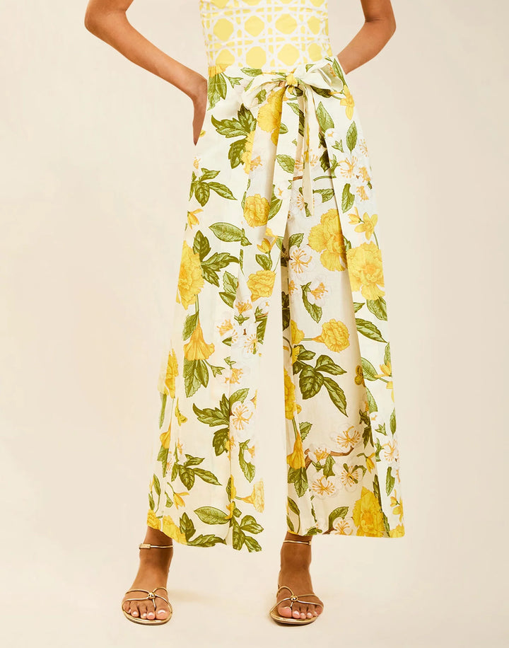 Chloe Wrap Beach Pant | Golden Gardenia